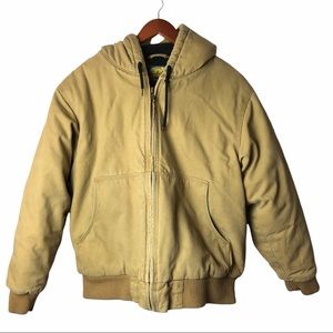 Cabela's Brown Hooded Duck Men's Jacket  Coat Med